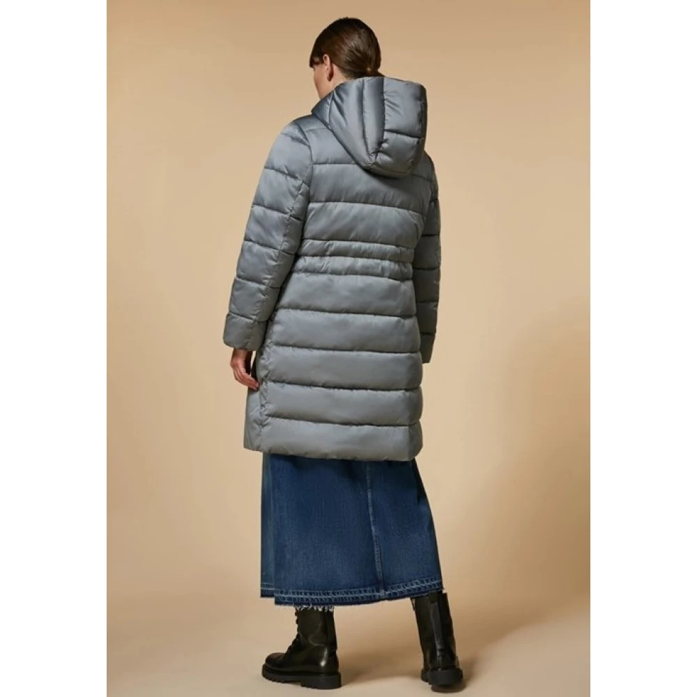 Marina Rinaldi Vegan Donsjas met Capuchon Gray Dames