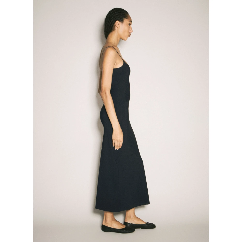 MM6 Maison Margiela Signature Stitching Maxi Dress Black Dames