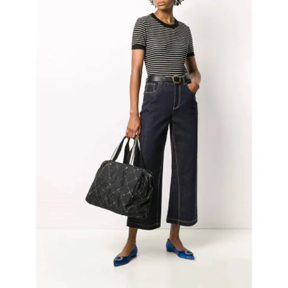 Chanel Vintage Pre-owned Fabric chanel-bags Blue Dames