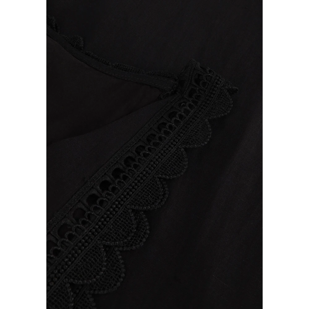 Suncoo Cristy Zwarte Midi Jurk Dames Black Dames