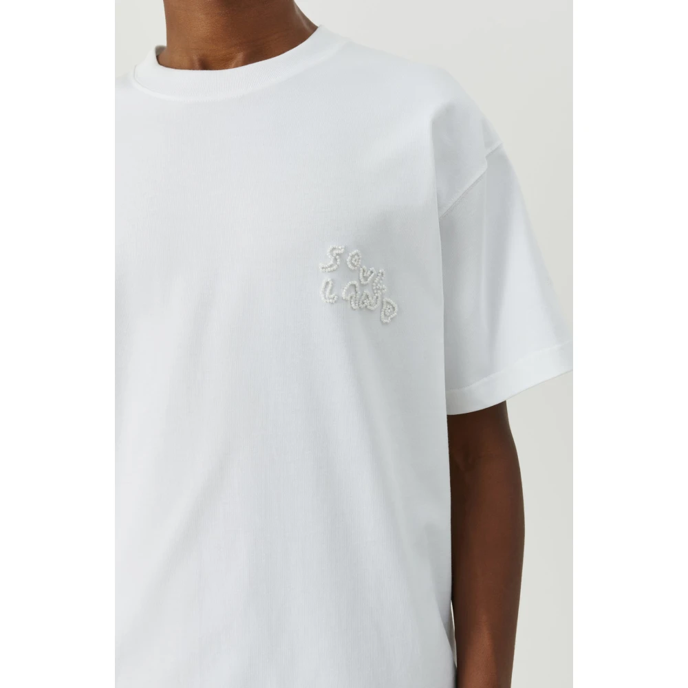 Soulland Kralen Logo T-shirt White Unisex