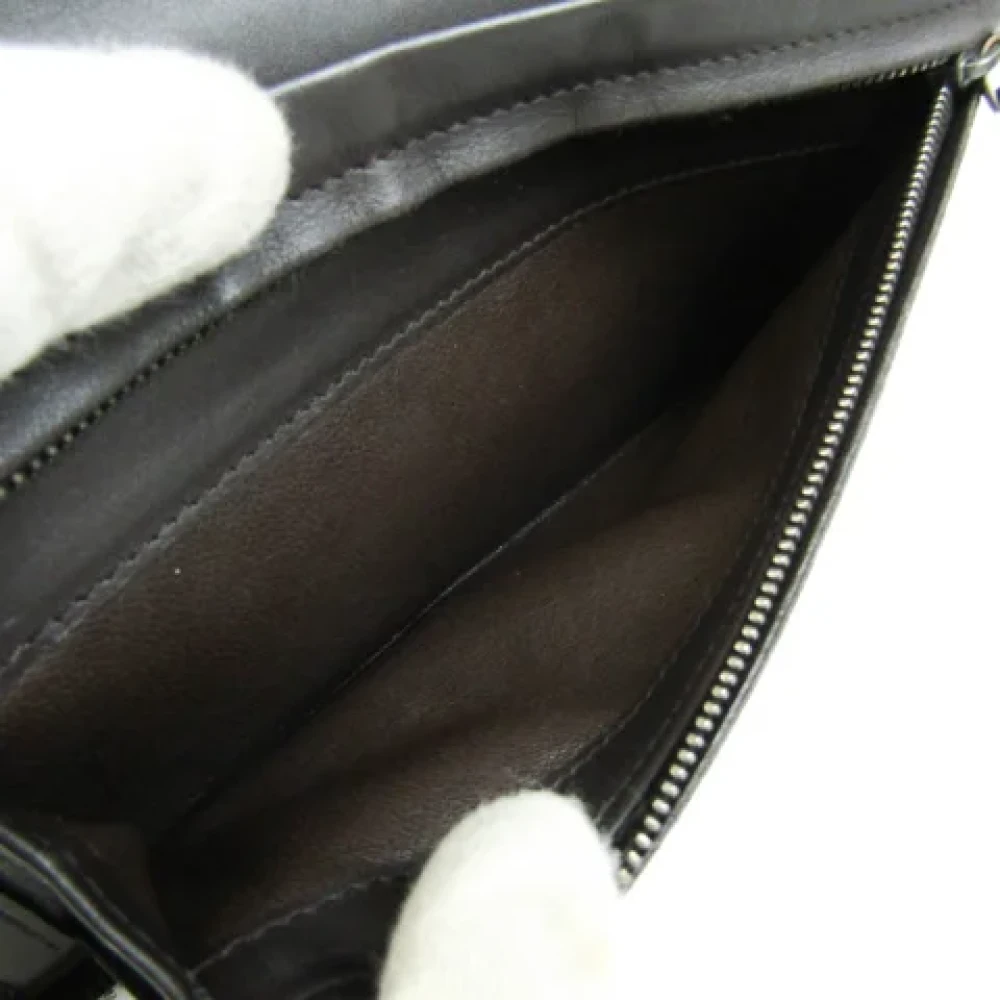 Bottega Veneta Vintage Pre-owned Leather wallets Black Heren