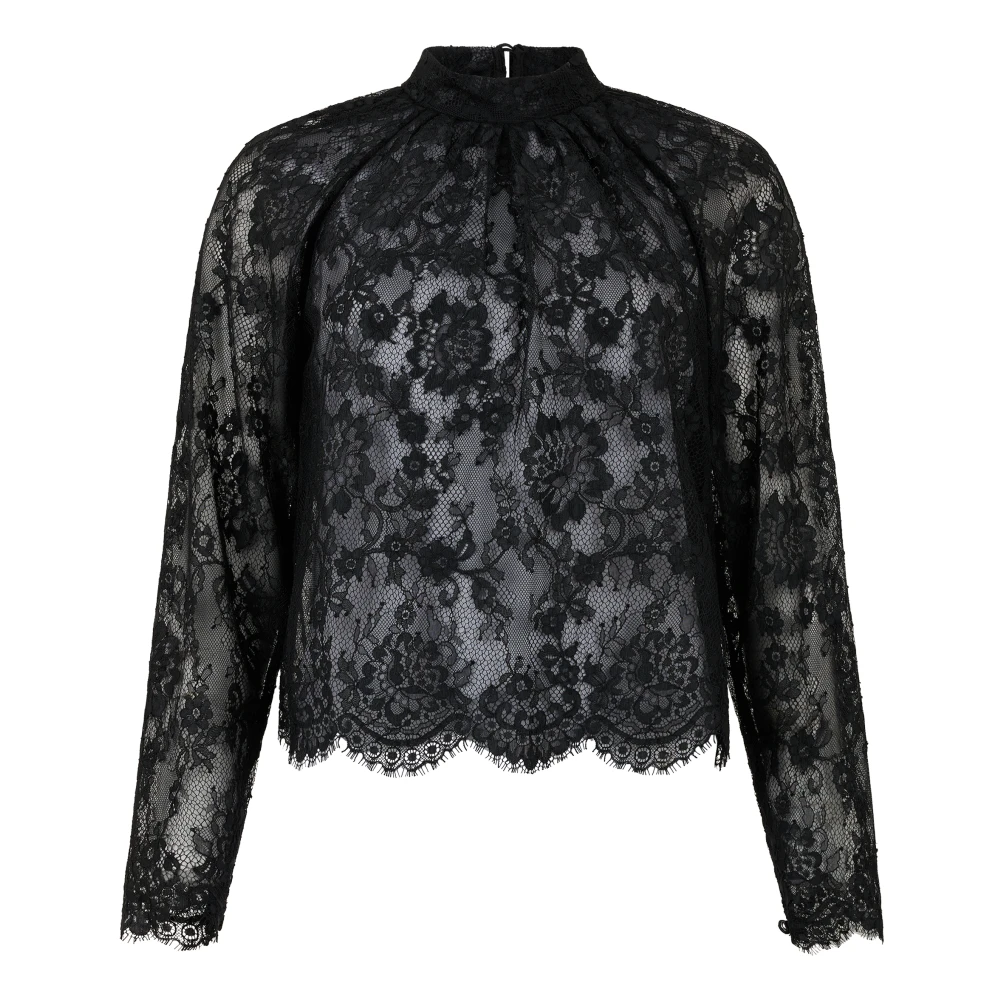 Self-Portrait Black Polyamide Blouse - 10 - Image 5