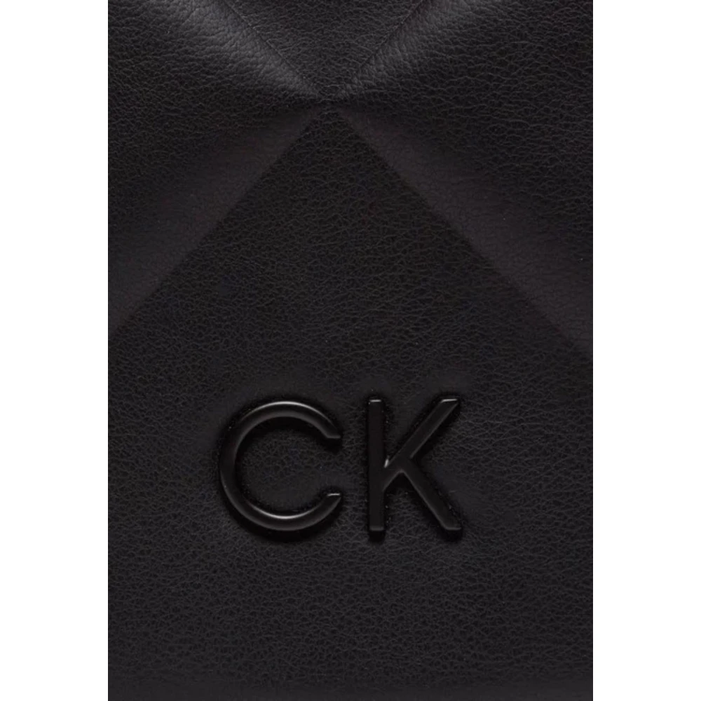 Calvin Klein Gewatteerde schoudertas voor vrouwen Black Dames