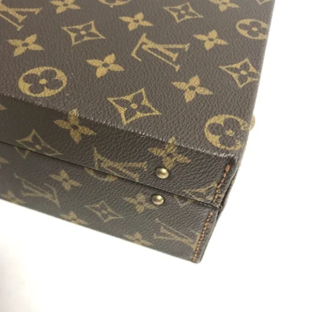 Louis Vuitton Vintage Pre-owned Cotton home-office Brown Dames