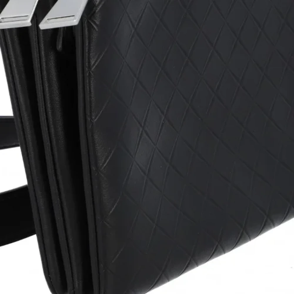 Bottega Veneta Vintage Pre-owned Leather crossbody-bags Black Dames