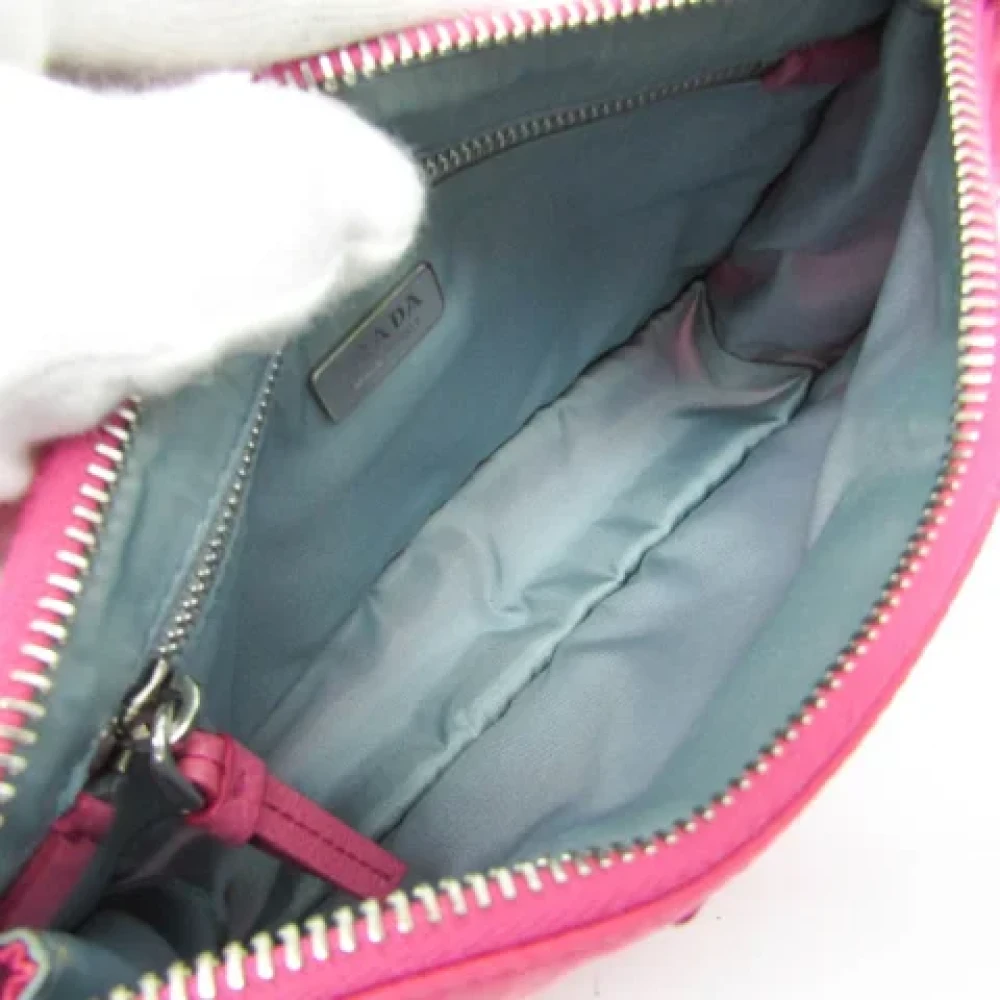 Prada Vintage Pre-owned Leather shoulder-bags Pink Dames
