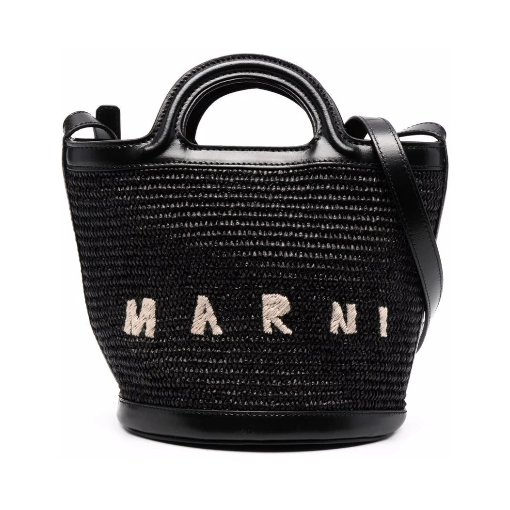 Marni Zwarte Tropicalia Emmer Tas Black Dames