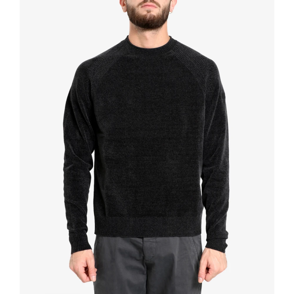 RRD Chenille Sweater met Ribgegevens Gray Heren