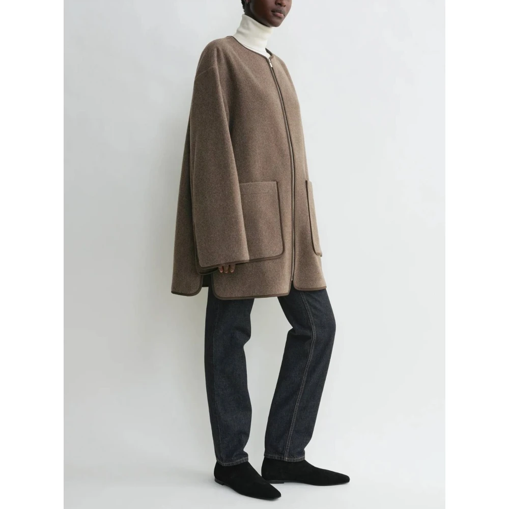 TotêMe Wollen jas met Chic Design Green Dames
