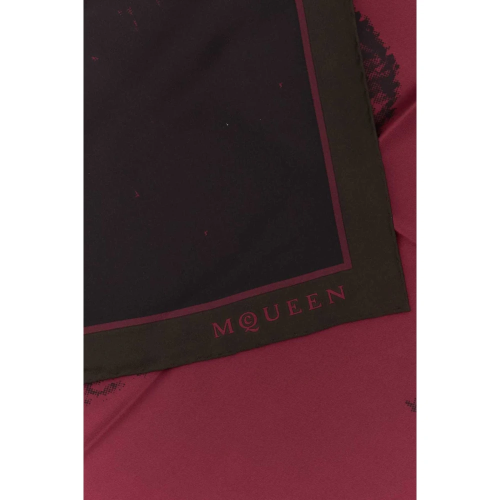 alexander mcqueen Twill Foulard Sjaal Multicolor Dames