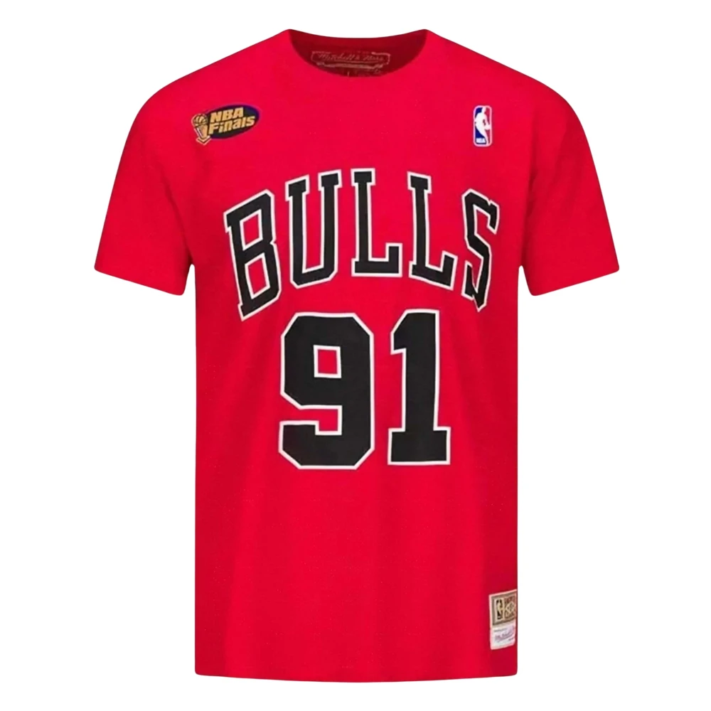 Mitchell & Ness NBA Bulls Dennis Rodman T-shirt Red Heren