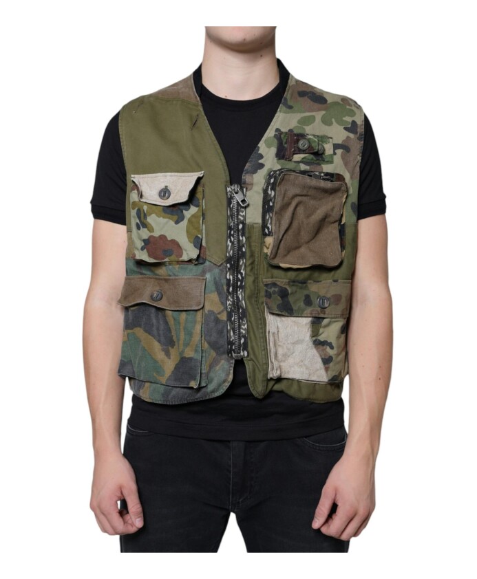 kleurrijke-patchwork-vest-jas-met-rits