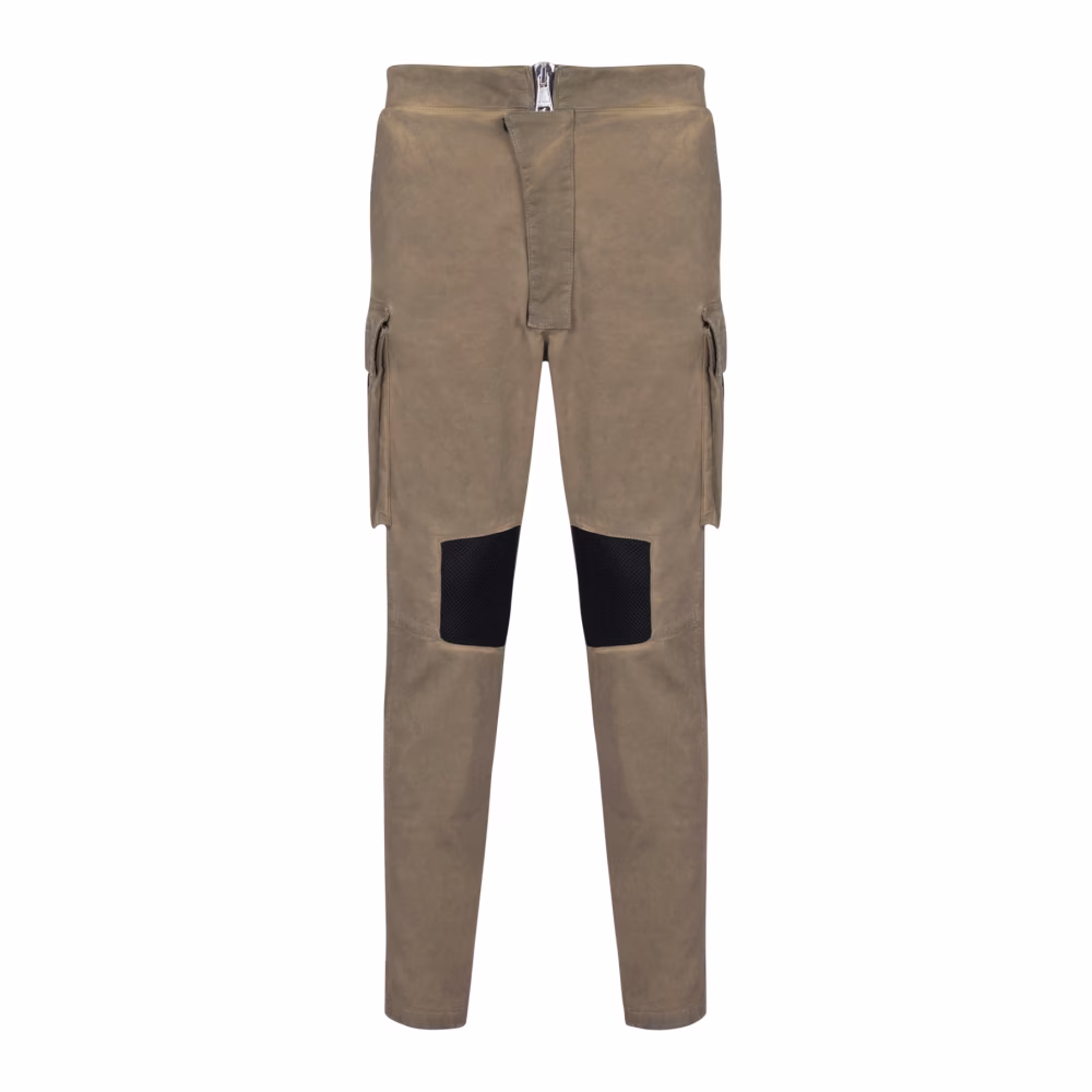 Cotton cargo trousers with inserts