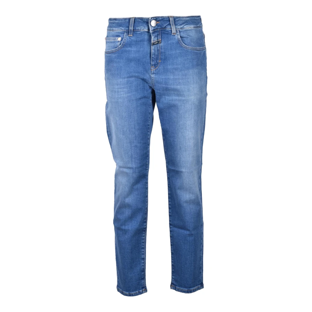 Closed Slim Fit Katoen Elastaan Jeans Blue Dames