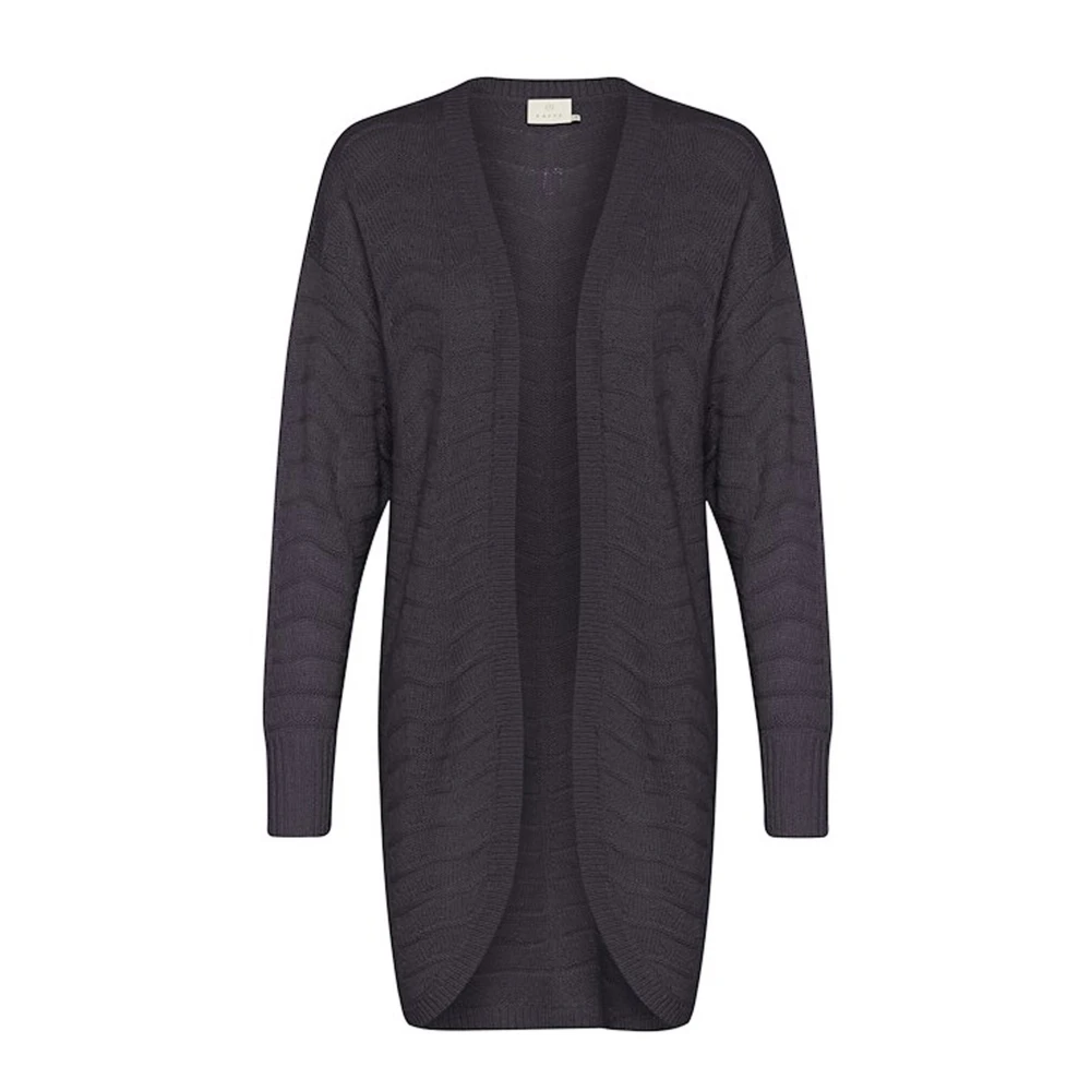 Kaffe Zwart Oester Gebreid Vest Gray Dames