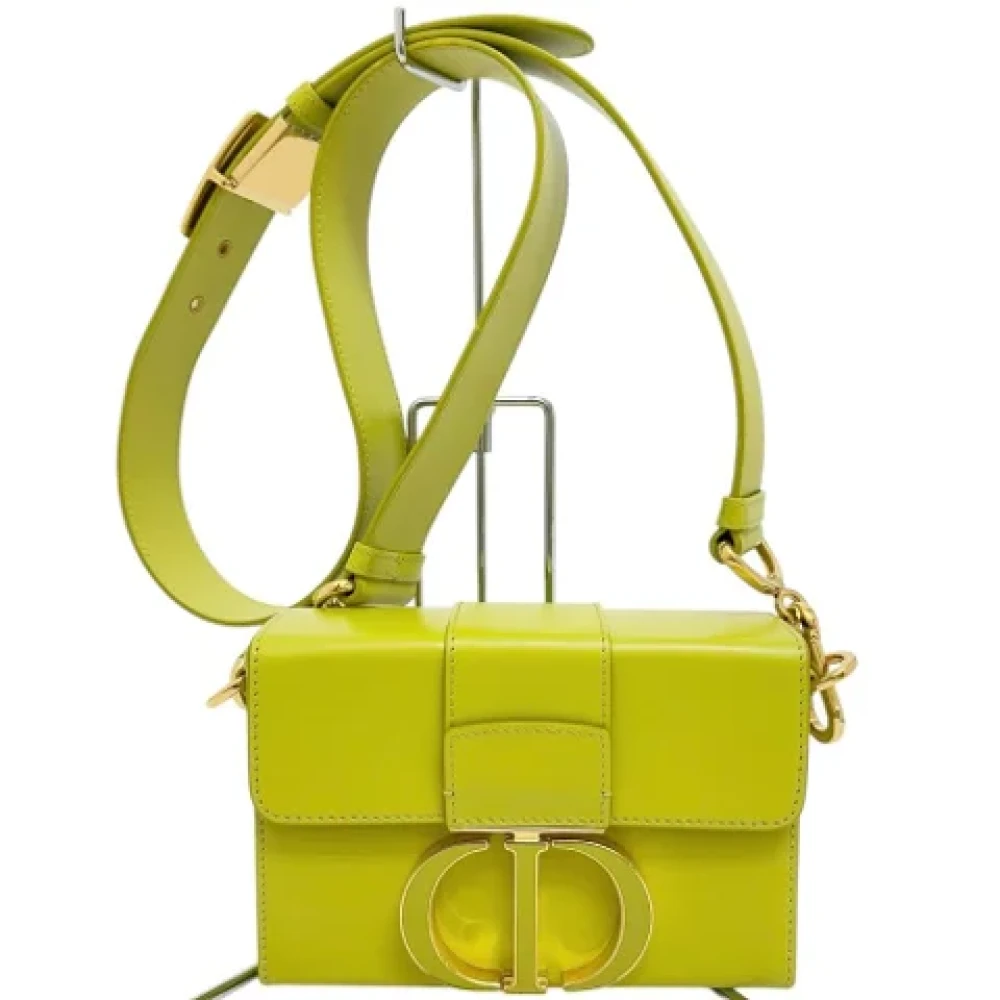 Dior Vintage Pre-owned Leather dior-bags Green Dames