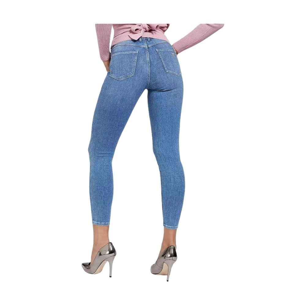 Guess Klassieke Denim Jeans met Vijf Zakken Blue Dames