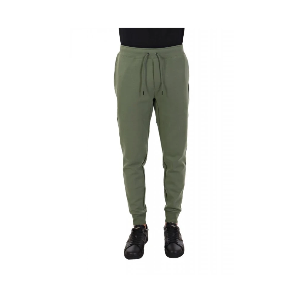 Ralph Lauren Men's Green Sweatpants, L, Tech Knit Athletic Joggers