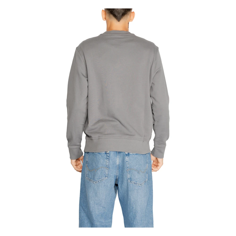 Hugo Boss Grijze Sweatshirt met Lange Mouwen en Ronde Hals Gray Heren