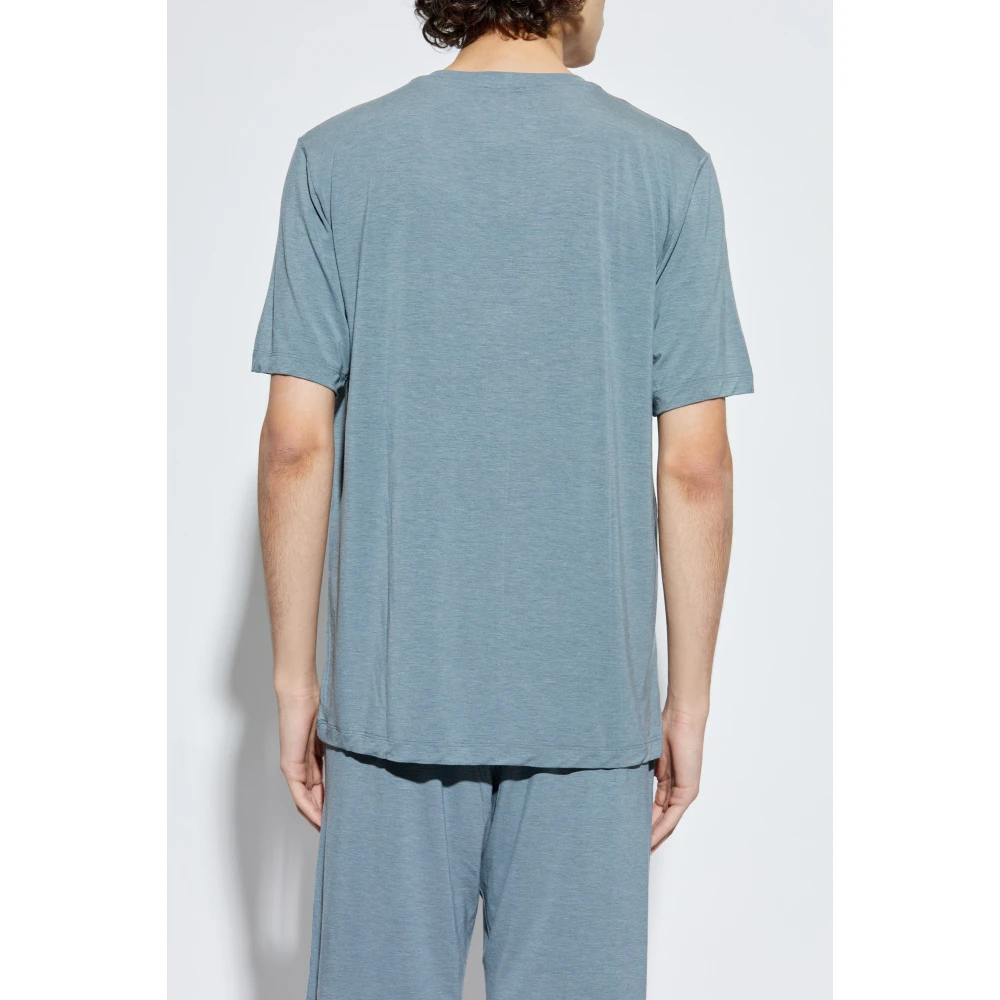 Hanro T-shirt 'Casuals' Blue Heren