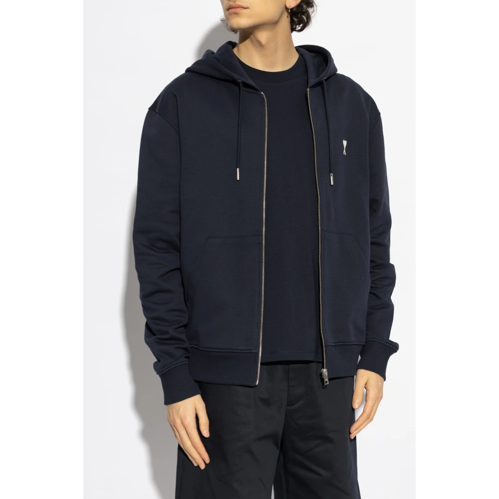 Ami Paris Sweatshirt met logo Blue Heren