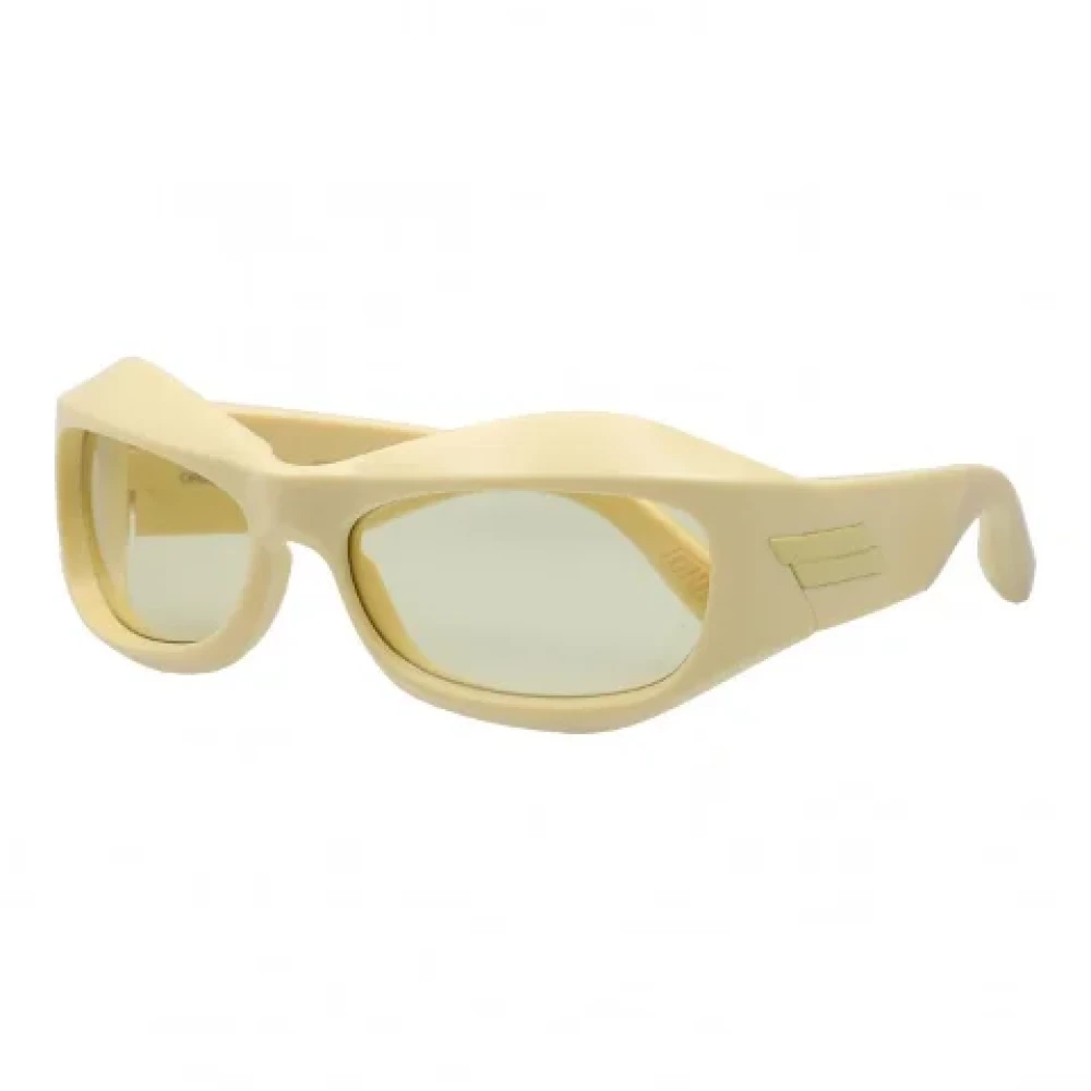 Bottega Veneta Vintage Pre-owned Fabric sunglasses Beige Dames