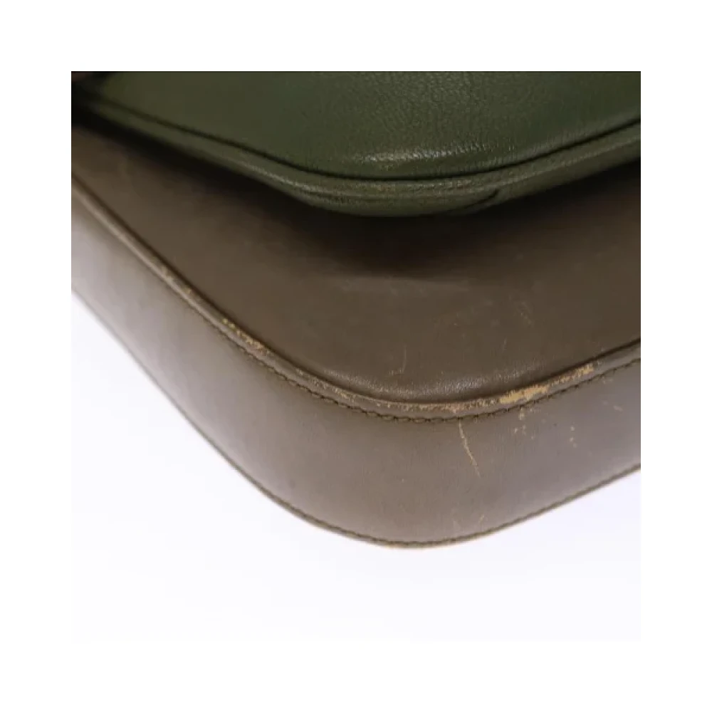 Givenchy Pre-owned Leather shoulder-bags Green Dames