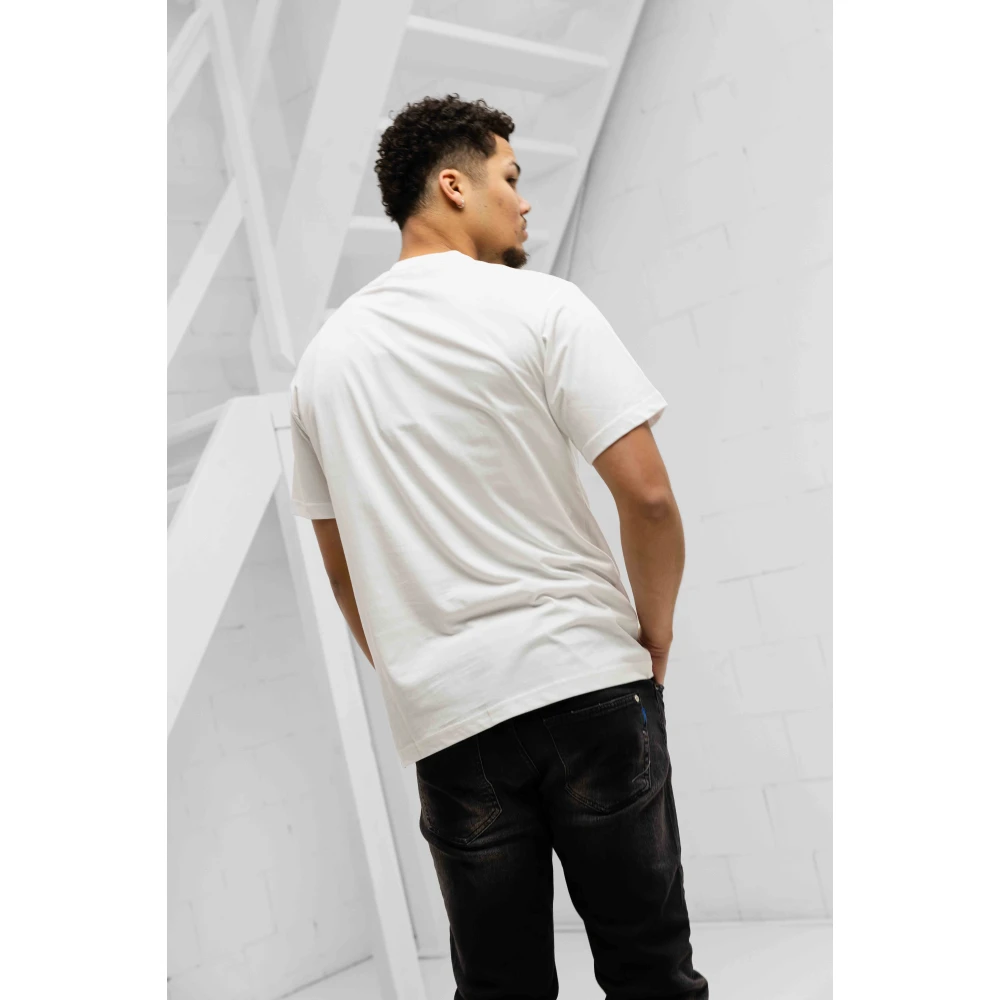 Versace Jeans Couture Plate Logo T-Shirt Wit Heren White Heren