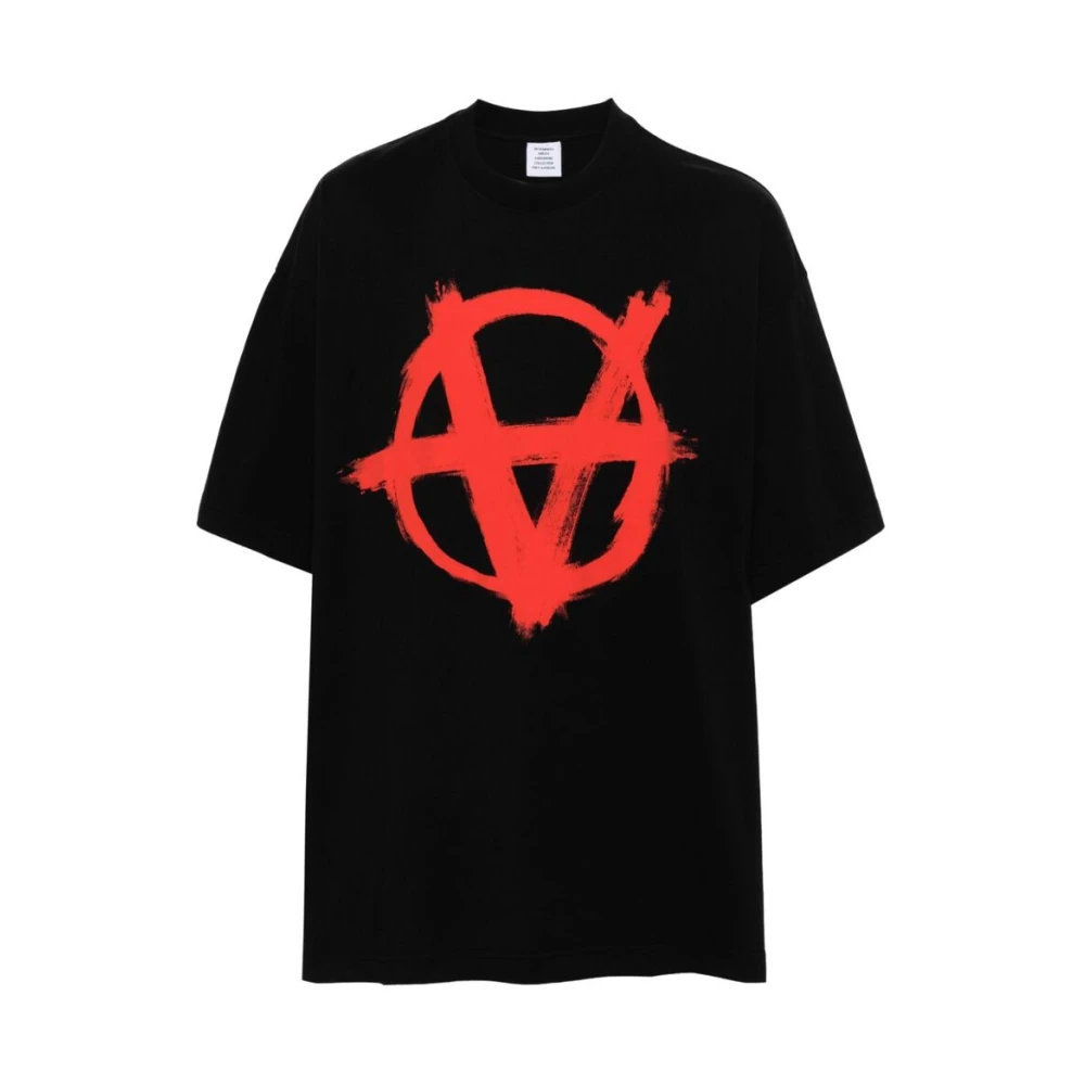 Vetements Anarchy Logo T-shirt Black Heren