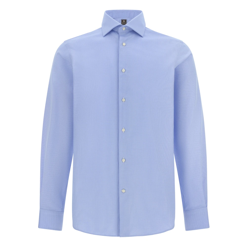 Boggi Milano Herren Blau Shirts, Mgröße:
