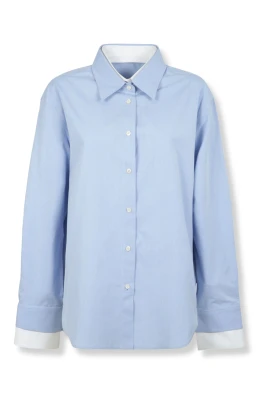 Layered button-up