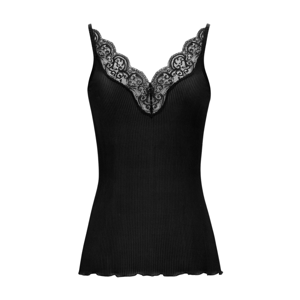 Saint Laurent Kant Jersey Top Black Dames