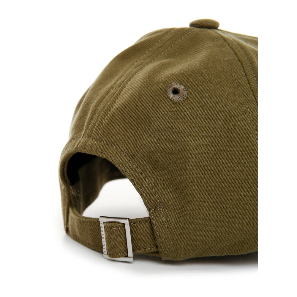 Jacquemus Six-Panel Cap met Verstelbare Achterkant Green Heren