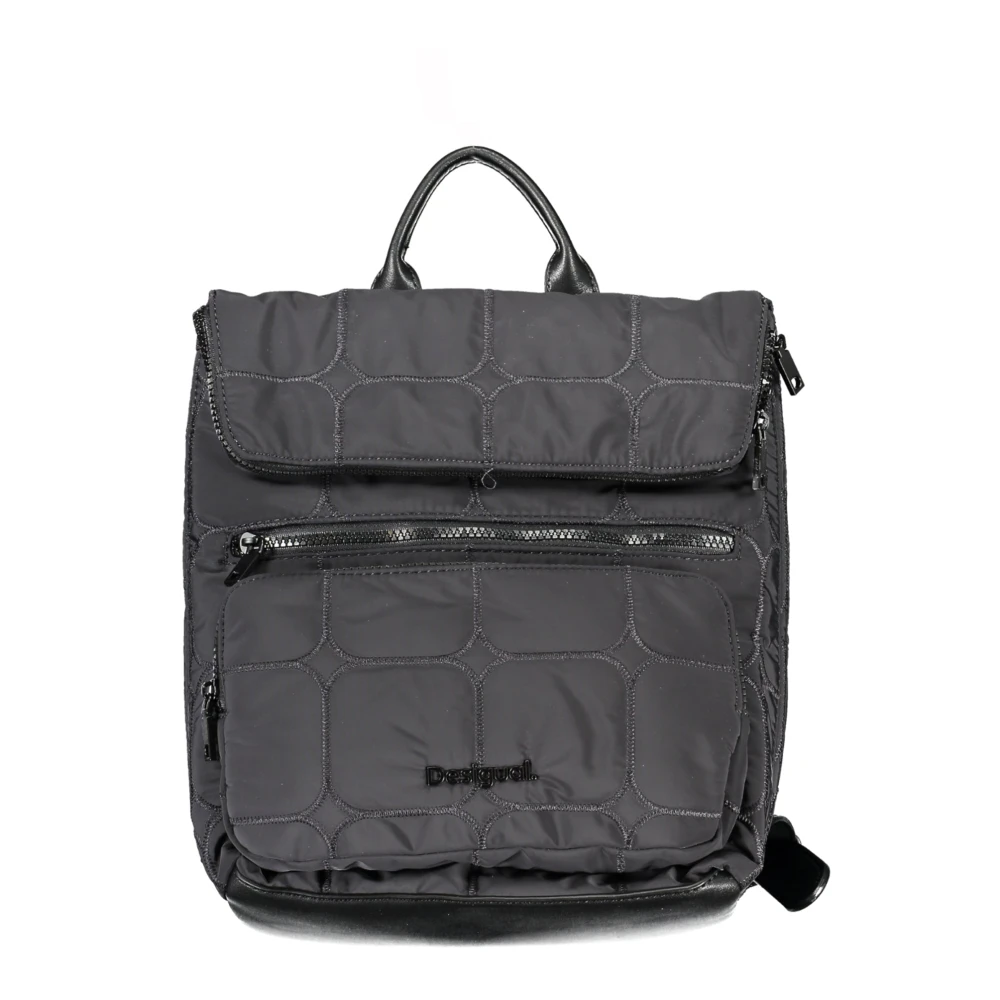 Desigual Zwarte rugzak met verstelbare banden Black Dames