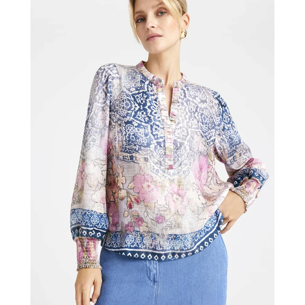 Gustav Lange Mouw Blouse Neomi Multicolor Dames