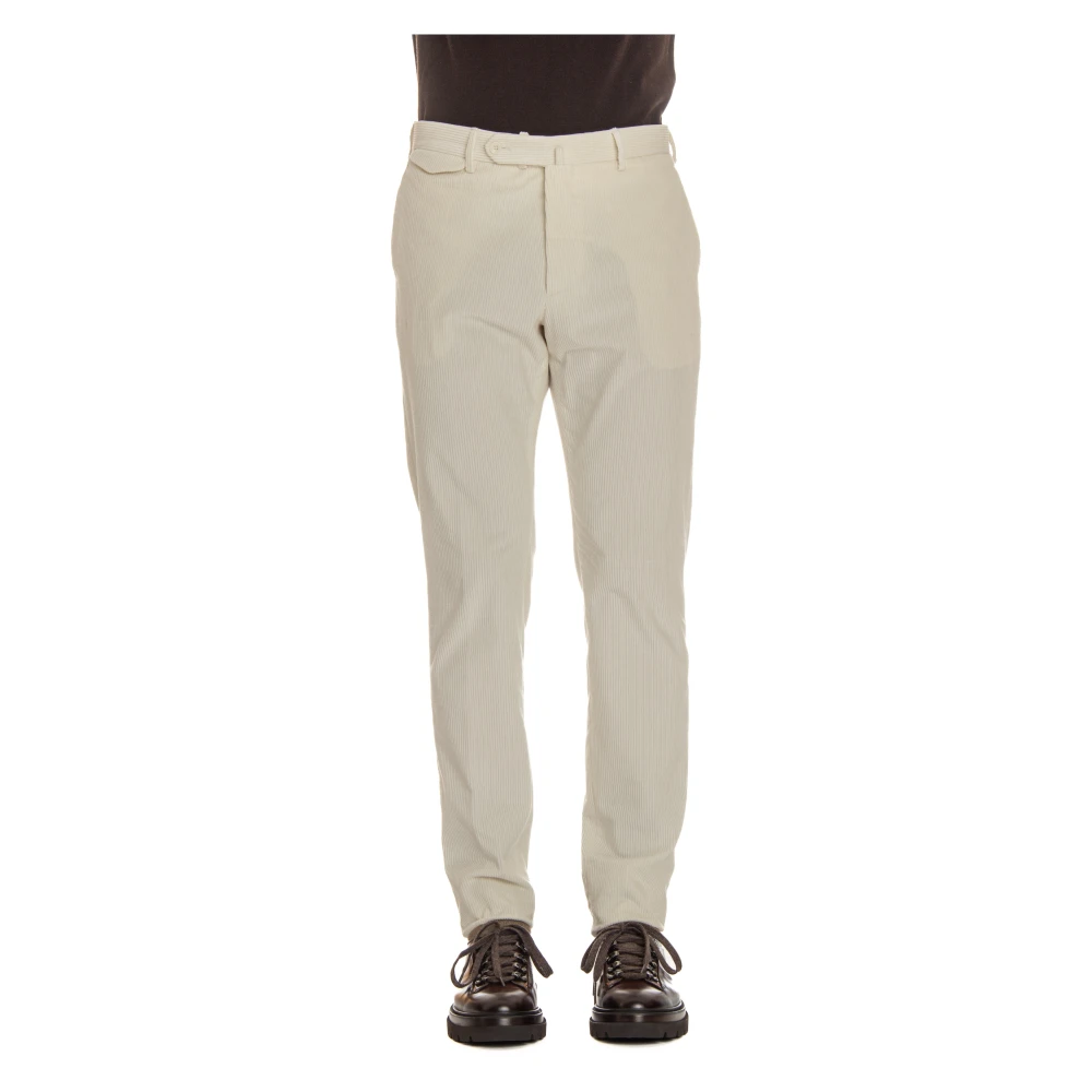 Tagliatore Broek Room Beige Heren