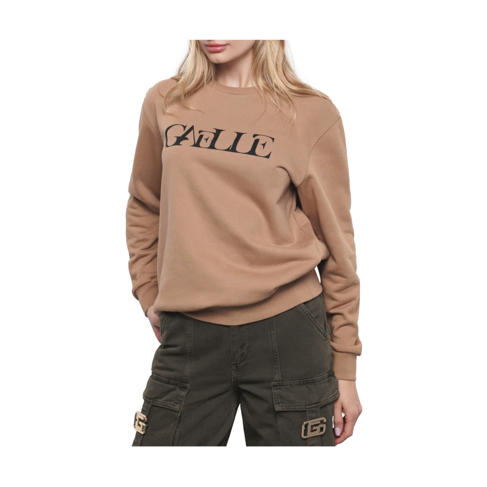 Gaëlle Paris Bruine Sweater Casual Trendy Stijlvol Comfortabel Brown Dames