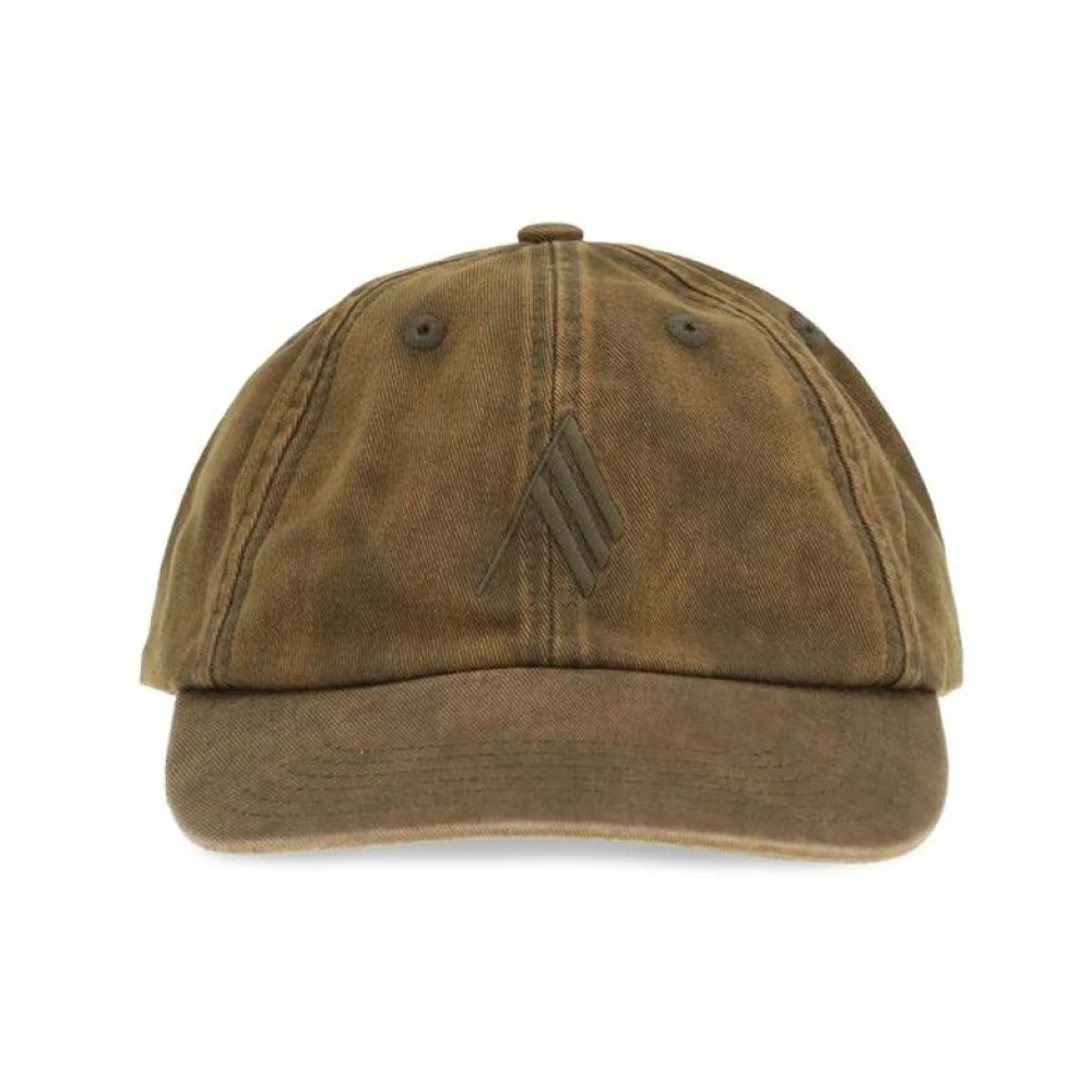 The Attico Women's Brown Hats & Caps, One Size, Logo Cotton Baseball Cap