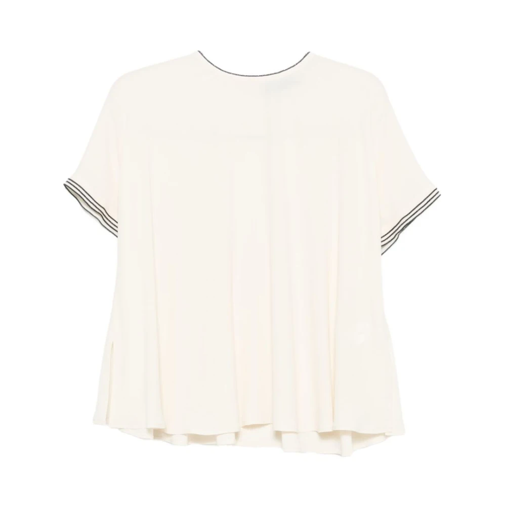 Fabiana Filippi Top - Female - Blouses - White - 3XS - Blouses & Shirts