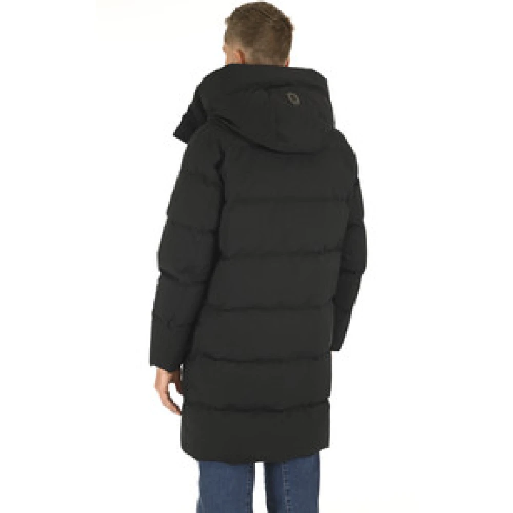 Mackage Lange zwarte donsjas Antoine Black Heren