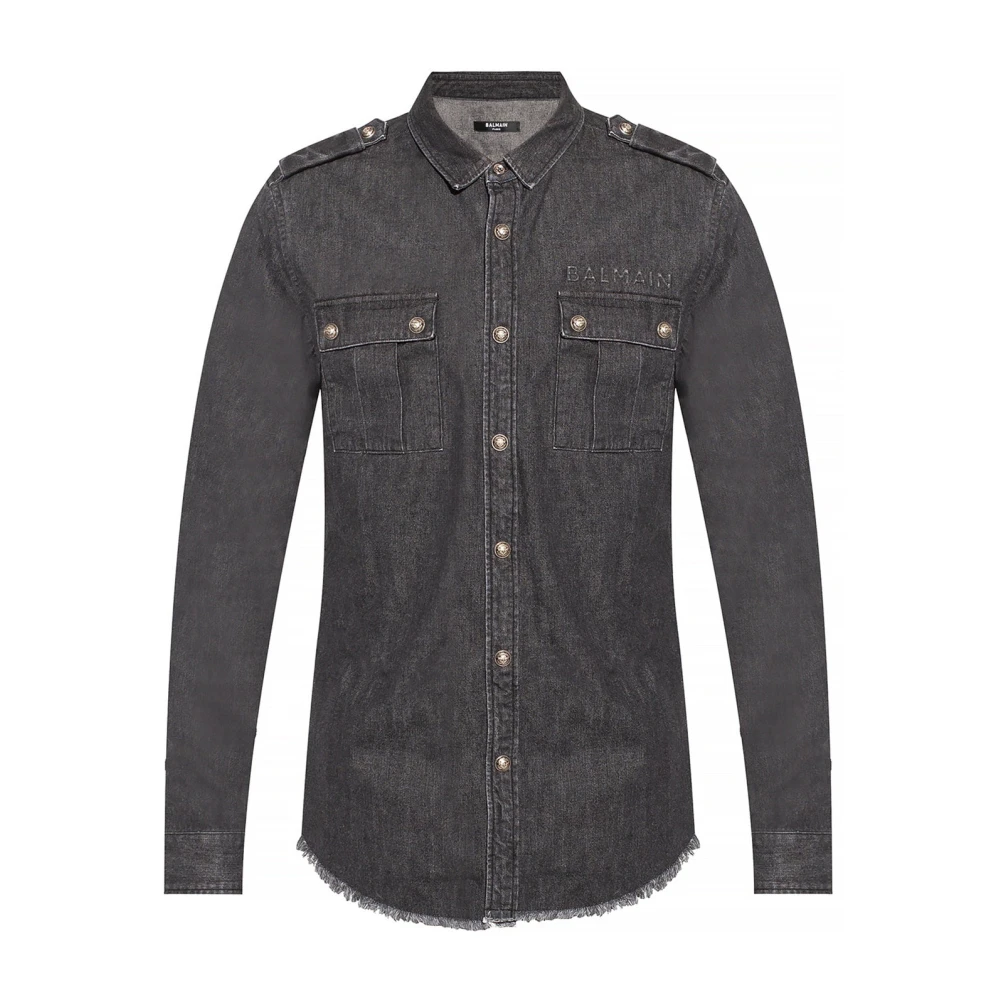 Shirts > Denim Shirts - - Balmain - Modalova