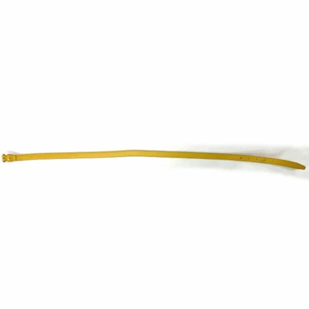 Gucci Vintage Pre-owned Leather belts Yellow Dames