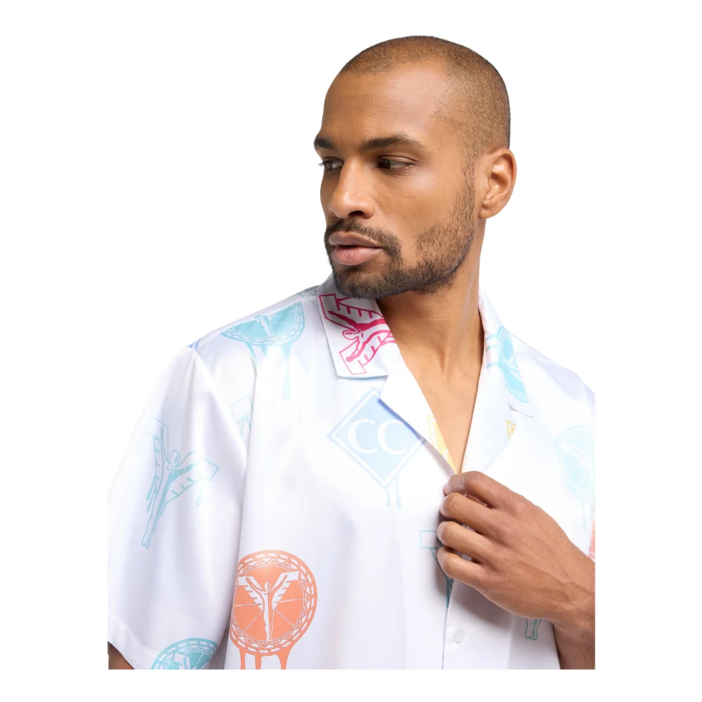 carlo colucci Allover Print Logo Shirt Multicolor Heren