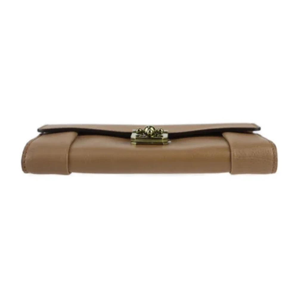 Chloé Pre-owned Leather wallets Brown Unisex