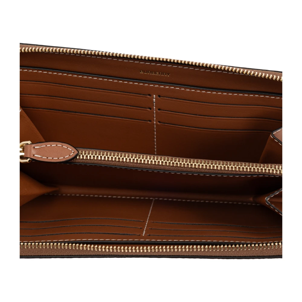 Burberry Portemonnee met ruitpatroon Beige Dames
