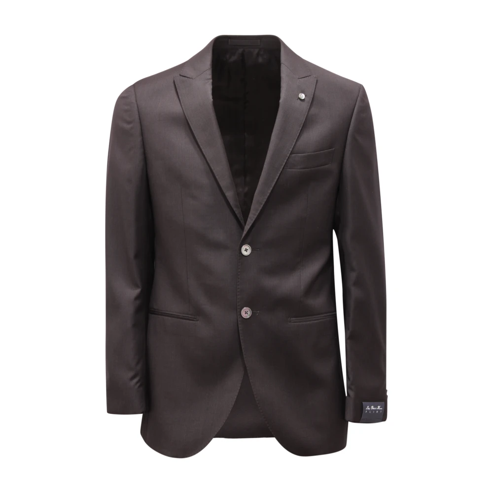 L.b.m. 1911 Men's Black Blazers, M, Italian Suit With Gilet And Flirt