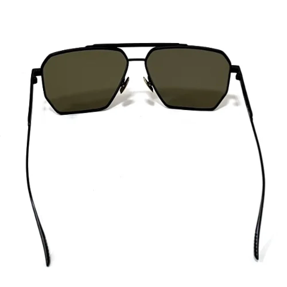 Bottega Veneta Vintage Pre-owned Metal sunglasses Black Heren