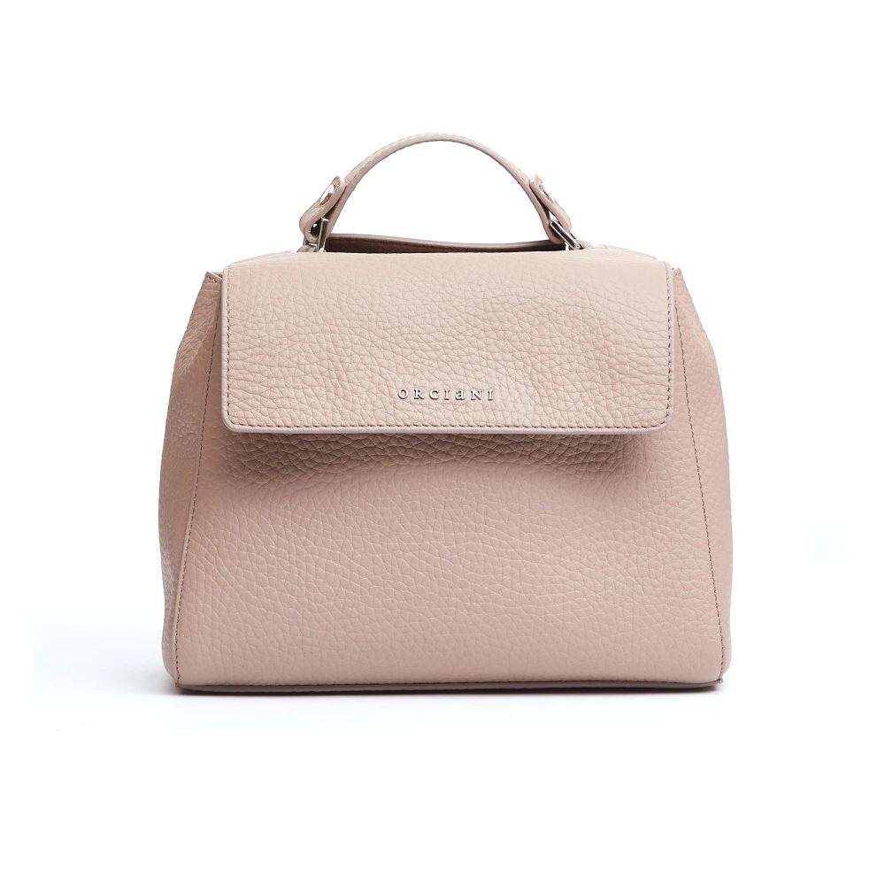 Orciani Cipria Handtas met Interne Schouderband Pink Dames