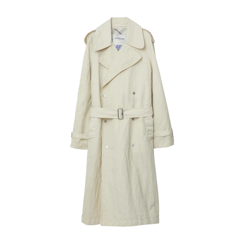 Burberry Stijlvolle Soap Trench Coat Beige Heren